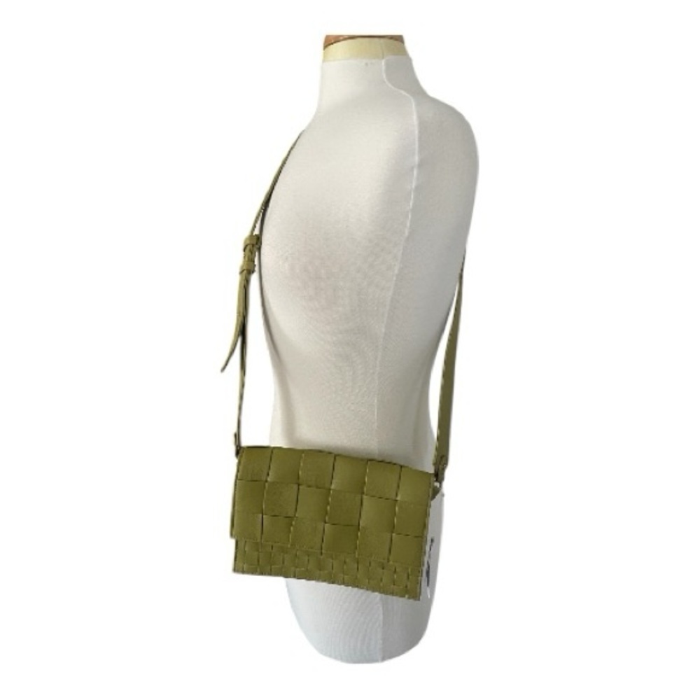Topshop NWT Woven Olive Crossbody Bag